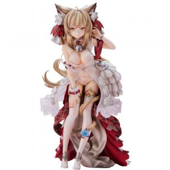 Estatua de PVC Kaeru No Ko de Gato Ilustración - Personaje Original 25 cm