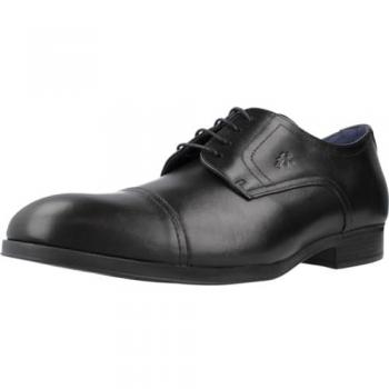 Zapato de Vestir Hombre Fluchos F1885 Negro con Cordones 41