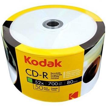 Kodak CD-R 700MB|80Min 52x Full Surface Printable Write Speed