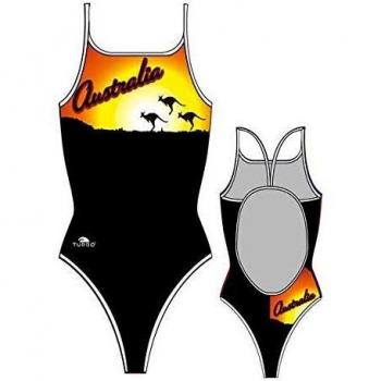 Turbo Traje de Baño Australia Sun 2012 Negro 4XL Mujer