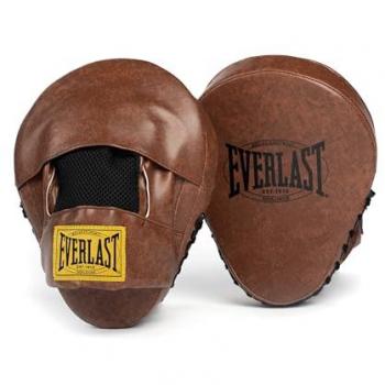 Guantes de Piel Everlast 1910 Focus Mitones Negro Unisex para Entrenamiento Vintage