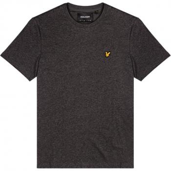 Lyle & Scott Plain Organic Cotton T-Shirt - Charcoal Marl - Male - Size: S