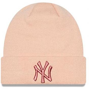 Gorra New Era WMNS METALLIC LOGO OSFM para Mujer - Gorro de punto, diseño metálico, color rosa claro, talla única