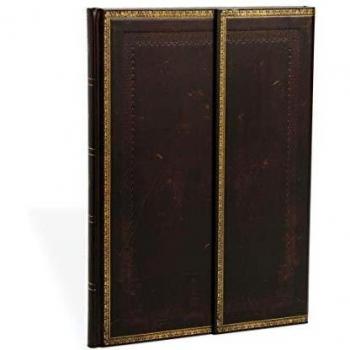 Black Moroccan Grande Unlined Hardcover Journal, 128 Pages, 120gsm