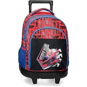 Marvel Spiderman Great Power Mochila Compact 2 Ruedas Rojo 32x45x21 cms Poliéster 30,24L