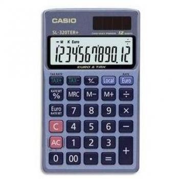 Calculadora de bolsillo Casio SL-310TER+ con funciones básicas