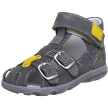Richter Kinderschuhe Terrino 2102-12-6611 - Sandalias de cuero para niño, color gris, talla 19