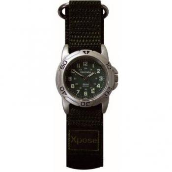 SEKONDA 3985.05 - Reloj de Cuarzo Unisex, Correa de Nailon, Resistente al Agua, Color Verde