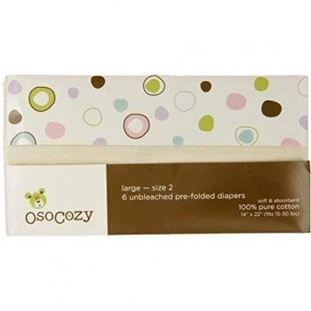 OsoCozy - Pañales de tela predoblados sin blanqueantes
