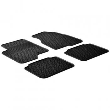 Rubber Car Mats GL 0181 Alfombras de Goma, 4 Piezas