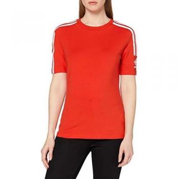adidas Tight tee Camiseta de Manga Corta, Mujer, Rojo