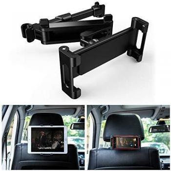 Soporte Tablet Coche, Warxin Auto Reposacabezas Soporte para Tablet 360° Rotación Fácil instalación Ajustable Diferentes Tamaños Universal para 6-12 Pulgadas iPad Pro Air Mini Tab, Smartphone