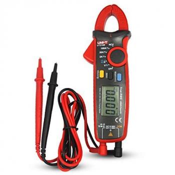 UNI-T UT210E Mini Digital Clamp Meter Multímetros DC Clamp Multímetro Pinza Voltímetro Amperímetro Digital Voltimetro Ohmímetro Amperímetro con LCD Retroiluminación