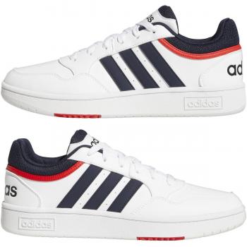 adidas Hoops 3.0 Low Zapatillas Casual de Hombre, Diseño Clásico Vintage, Color Blanco
