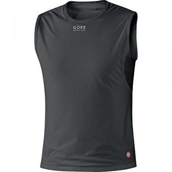 GORE RUNNING WEAR Essential Base Layer Windstopper - Camiseta sin mangas de running para hombre, color negro, talla XL
