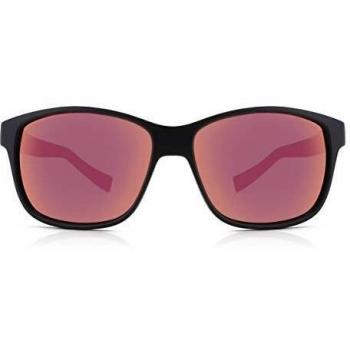 Julbo Powell Gafas de Sol, Unisex Adulto, Negro Opaco/Rojo, Talla única