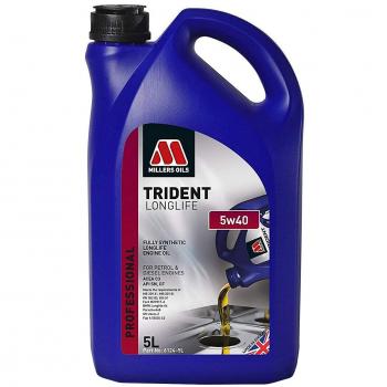 Aceite de motor sintético Millers Oils Trident C3 5W40 - 5 Litros