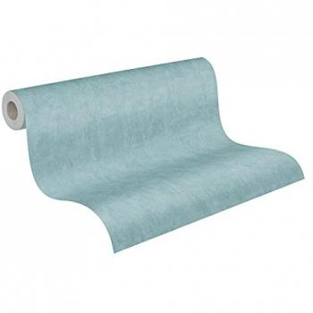 Cuba Solid Color Vinyl Wallpaper - Light Blue Non-Woven Textured Roll 0.53 x 10.05 m (5.33 sqm)