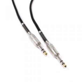 BeMatik - Cable audio micrófono instrumento estéreo TRS jack 6.3mm macho a macho de 3m