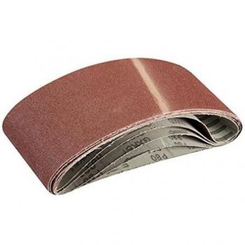 Silverline Tools 363320 - Bandas de lijado 100 x 610 mm, 5 pzas Grano 80