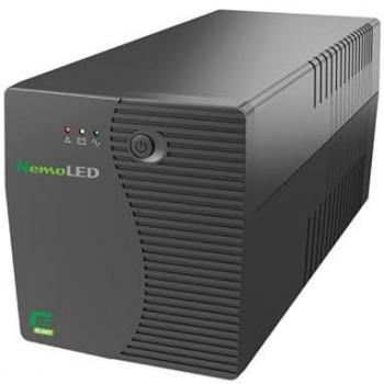 UPS NemoLED 160 - Sistema de Alimentación Ininterrumpida Línea Interactiva 1600VA 600W 4 Salidas Shuko