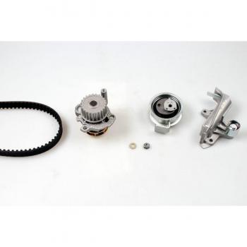 Bomba de Agua + Kit Distribución HEPU PK05473 con amortiguador tensado y rodillo tensor para Audi A4 B6 Berlina, Avant, B7 Berlina