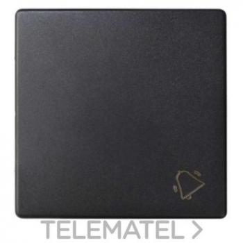 Tecla Individual con Grabado Campana para Pulsador, Negro Mate, Simon 82 Concept