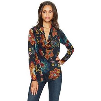 Desigual Jers_Celia, Chaqueta Punto para Mujer, Azul