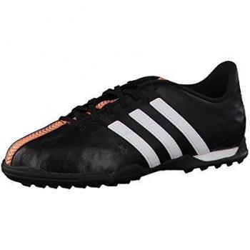 Adidas 11Nova TF Bota de FÃºtbol Junior, Negro/Blanco/Naranja, 38 2/3