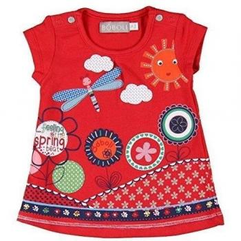 boboli, 221083 - Vestido Punto Elástico, color rojo , talla 12M
