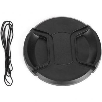 Tapa de Lente Universal para Cámara SLR Canon y Nikon 52Mm 55Mm 58Mm con Cordón y Protección ABS