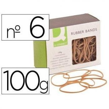 GOMILLAS ELASTICAS Q-CONNECT 100 GR NUMERO 6