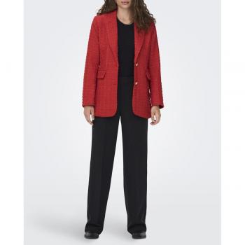 Blazer de mujer tweed Only Kennedy Boucle Naranja