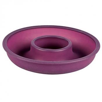 Molde savarin de silicona colección Violett 25 x 5 cm, recipiente de repostería, apto para horno, microondas y lavavajillas