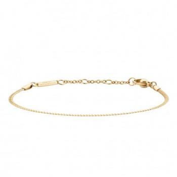 Pulsera plana de cadena Daniel Wellington DW00400542 para mujer, 155-185 mm, dorada