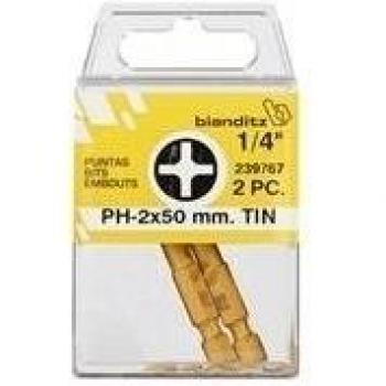 BIANDITZ - Punta Philips 1/4'' Tin 2 U Bianditz 1X50 Mm