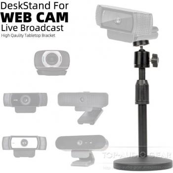 Soporte de Montaje de Brazo Articulado para Micrófono de Mesa para Webcam Logitech C922 C930e C930 C920 C615