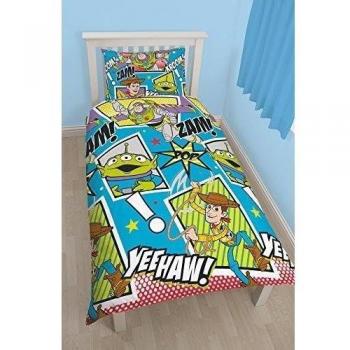 Character World 91 cm para cama individual Disney Toy Story Yee-Haw juego de cama reversible, Multi-color