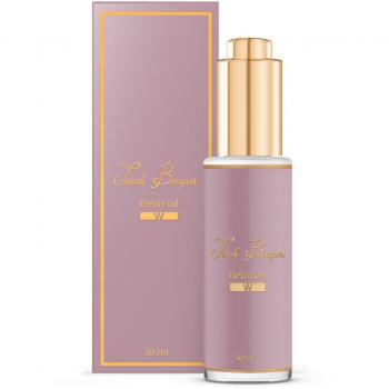 SARAH BECQUER RETIN OIL W 30ML Aceite facial despigmentante, formulación con retinol, propiedades despigmentantes, textura ligera y de rápida absorción, ayuda a reducir manchas y unificar el