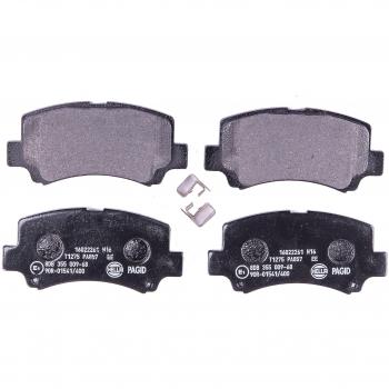 Juego de pastillas de freno HELLA 8DB 355 009-681 con sensor de advertencia, incluye cuatro pastillas para vehículos CHERY, DFSK y SUZUKI