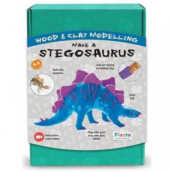 Fiesta Crafts- Make a Dinosaur Stegosaurus Hacer Un Estegosaurio de Dinosaurio, Multicolor