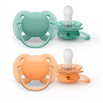 Philips Avent Chupete Ultra Soft Neutro 0-6 Meses 2 Unidades SCF091/03