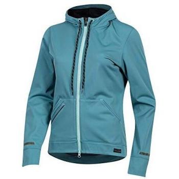 Pearl iZUMi Women's Cycling Versa Softshell Hoodie, Hydro, Medium