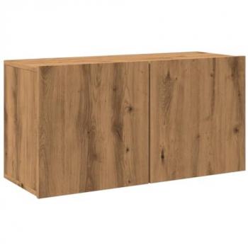 Mueble de TV de pared roble artisian 80x30x41 cm Marrón