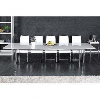Comedor Mesa comedor Continente Blanco Brillante extensible 170/270cm 10975