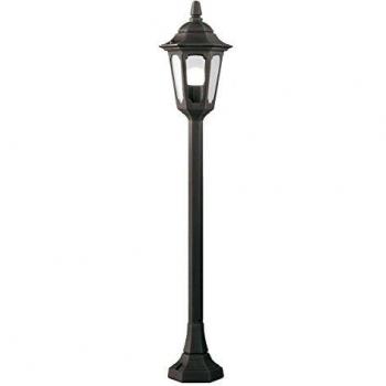 Lámpara de Columna Exterior 1 Luz Negra IP44 E27 Elstead Parish