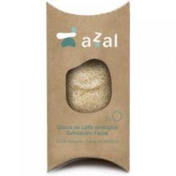 Azal Discos Exfoliantes Faciales de Luffa Ecológica Pack de 3 Unidades