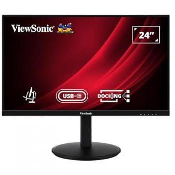 Monitor Gaming ViewSonic VG2409U-2 de 24 Full HD 1920x1080, 100Hz, HDMI/DP/USB-C, IPS, HDR10, Altura y Ángulo Ajustables, Sin Par