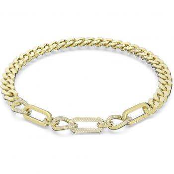 Swarovski Dextera Statement Necklace White Gold Yellow female ONE SIZE