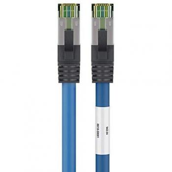 Cable de red S/FTP Cat. 8.1, 25m, azul, Cu, 40GBit/s, 2000MHz
